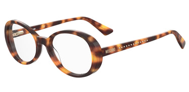 Premium Women Moschino Eyeglasses: MOS594 - Havana 2 - SpecSMART Eye Clinic (Diagonal View)